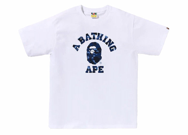 BAPE Color Camo College Tee (SS24) White/Navy