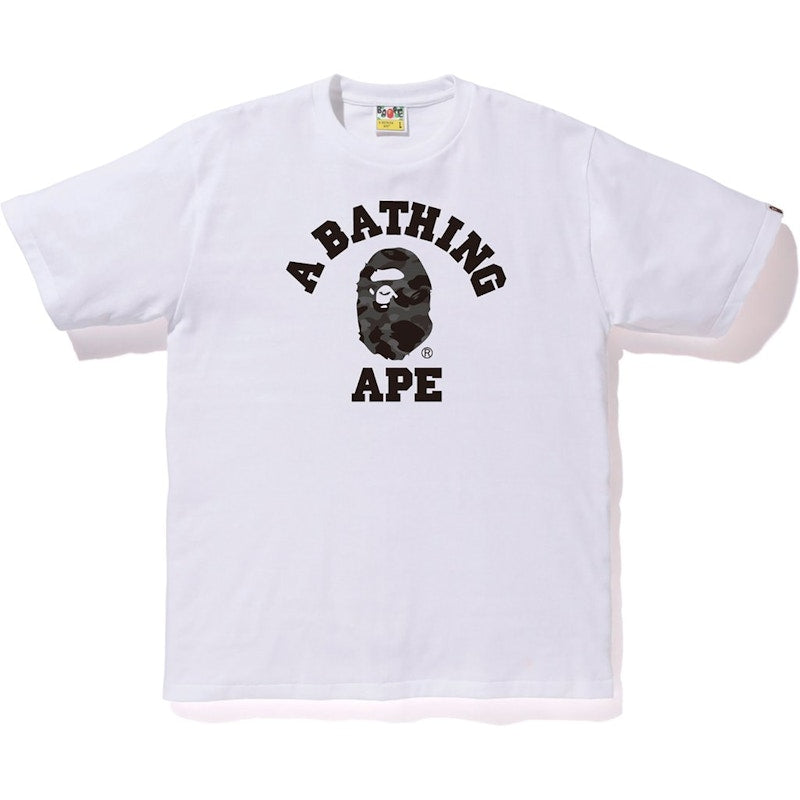 BAPE Color Camo College Tee White/Black