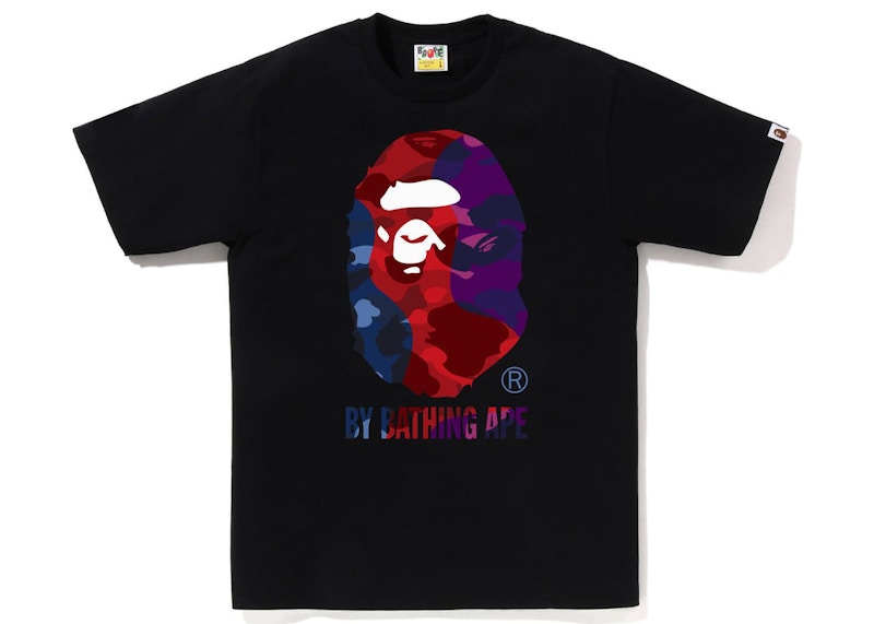 BAPE Color Camo Crazy By Bathing Ape Tee Black