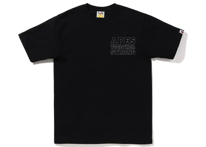 BAPE Color Camo Crazy College ATS Tee Black