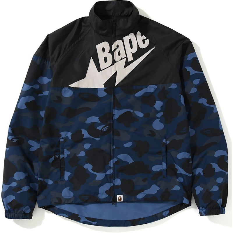 BAPE Color Camo Cycle Jacket Blue