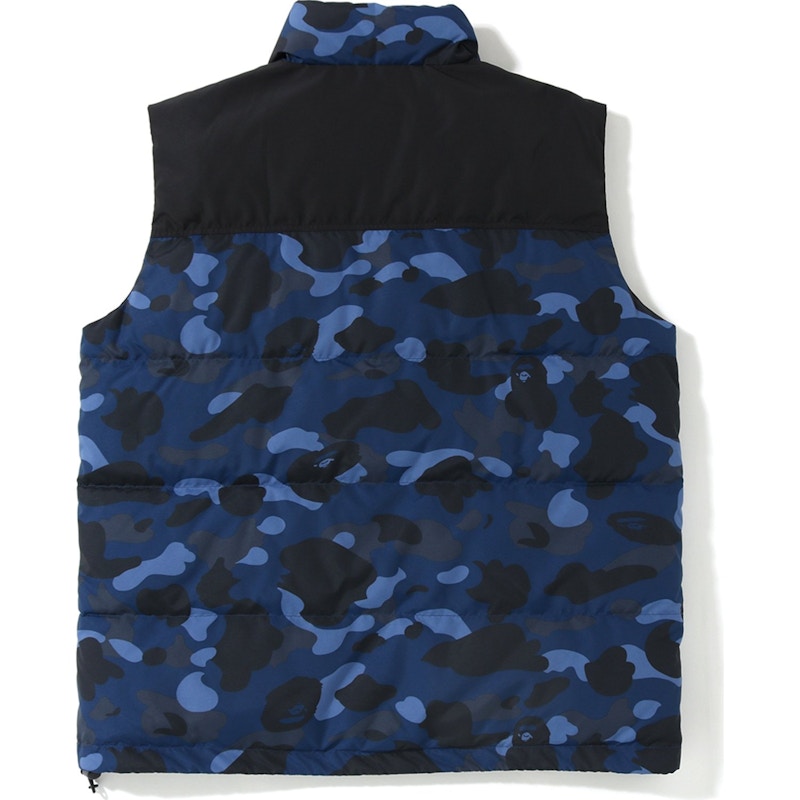 BAPE Color Camo Down Vest (FW19) Blue