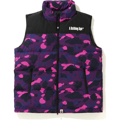 BAPE Color Camo Down Vest (FW19) Purple