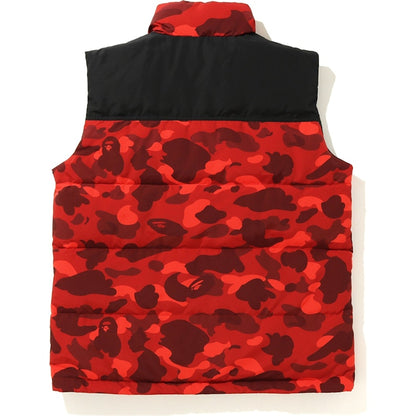 BAPE Color Camo Down Vest (FW19) Red