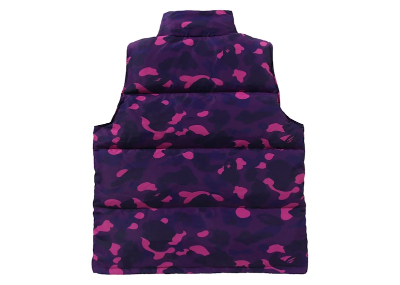 BAPE Color Camo Down Vest Purple