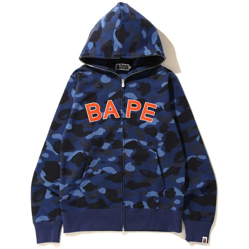 BAPE Color Camo Full Zip Hoodie (FW19) Navy