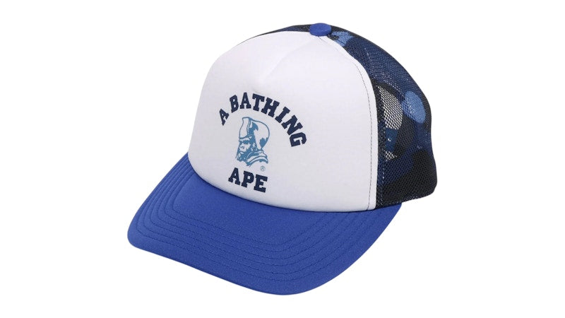 BAPE Color Camo General Mesh Cap Blue
