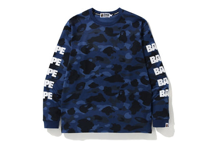 BAPE Color Camo Hunting L/S Tee Navy