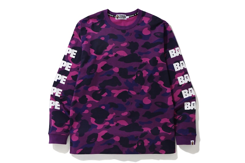 BAPE Color Camo Hunting L/S Tee Purple