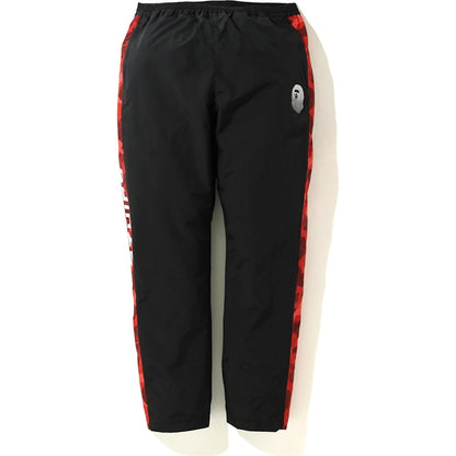 BAPE Color Camo Line Track Pants Black/Red