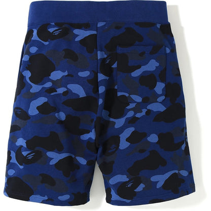 BAPE Color Camo Logo Sweat Shorts Blue
