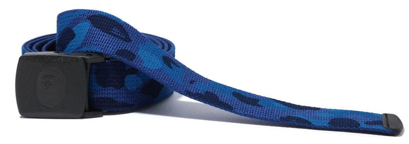 BAPE Color Camo Long GI Belt Navy