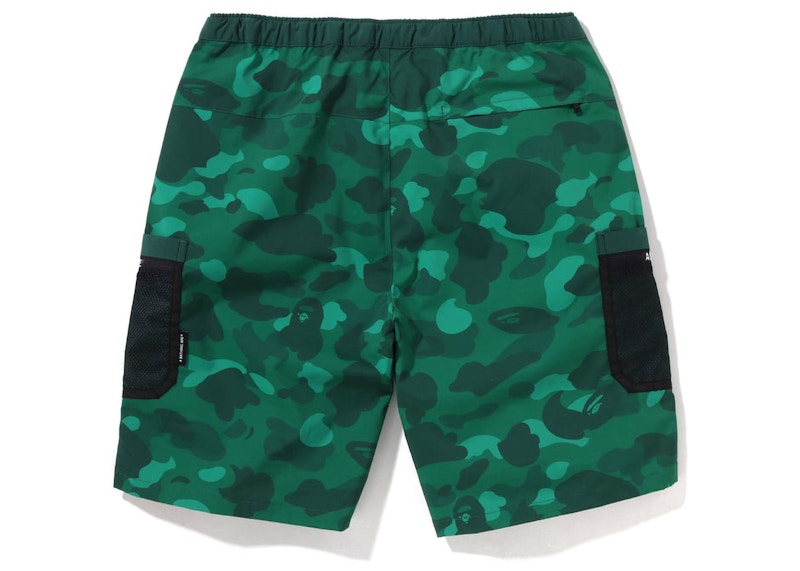 BAPE Color Camo Mesh Pocket Shorts (SS22) Green