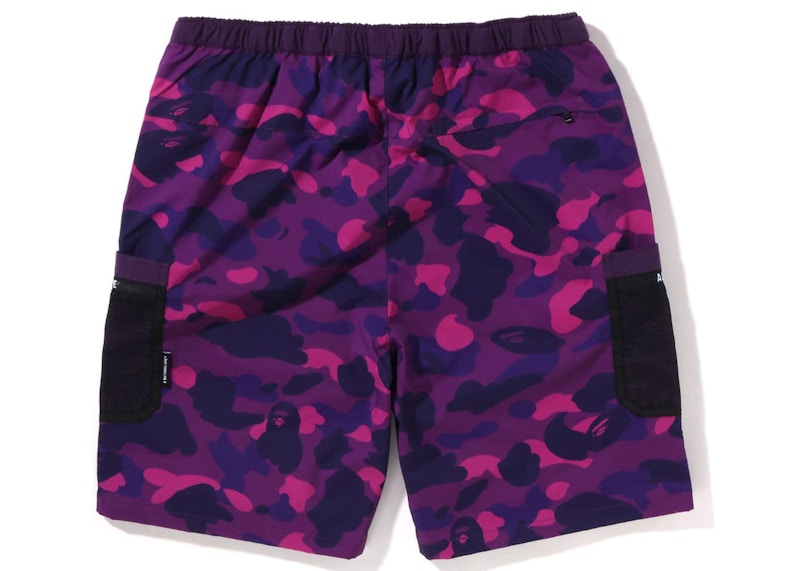 BAPE Color Camo Mesh Pocket Shorts (SS22) Purple
