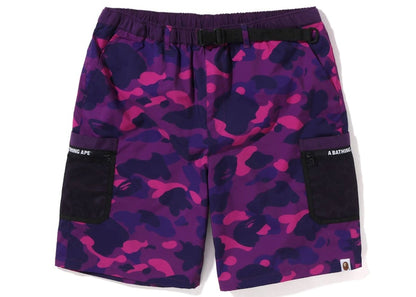 BAPE Color Camo Mesh Pocket Shorts (SS22) Purple