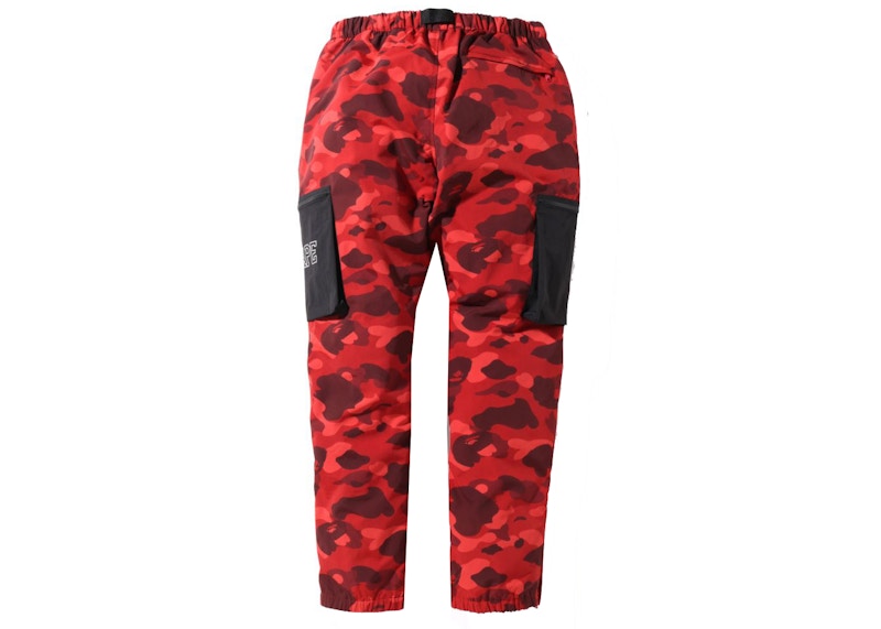 BAPE Color Camo Military Pants Red