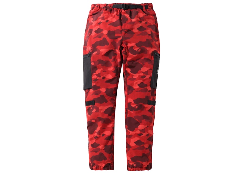 BAPE Color Camo Military Pants Red