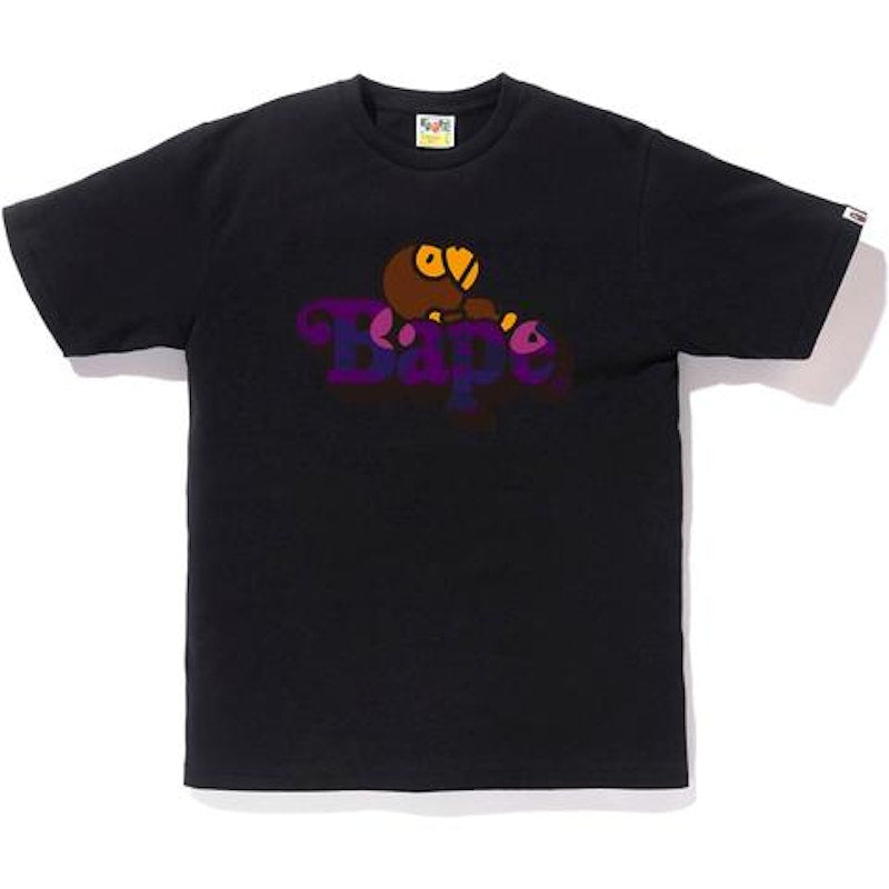 BAPE Color Camo Milo On Bape T-shirt Black/Purple