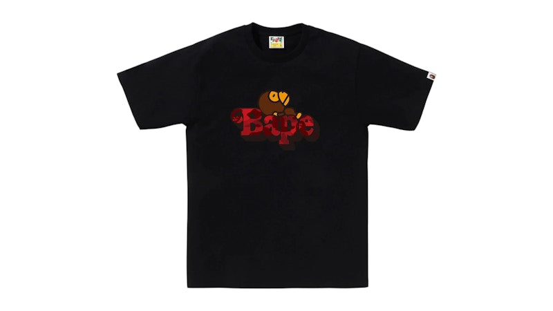 BAPE Color Camo Milo On Tee Black/Red