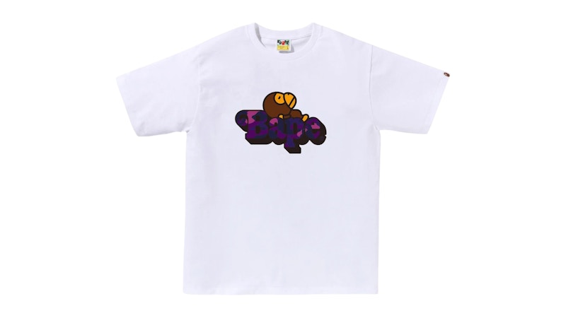 BAPE Color Camo Milo On Tee White/Purple