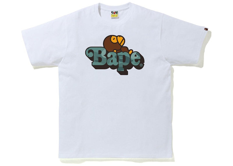 BAPE Color Camo Milo on Bape Tee White/Green