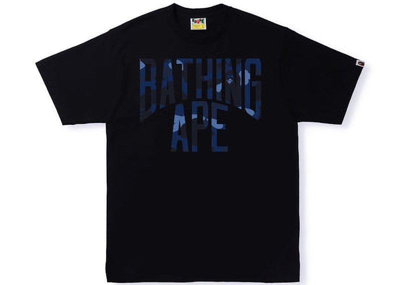 BAPE Color Camo NYC Logo Tee (SS22) Black Navy