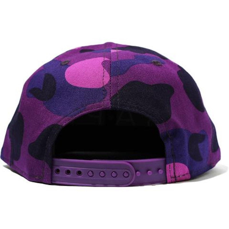 BAPE Color Camo New Era Snap Back Cap Purple