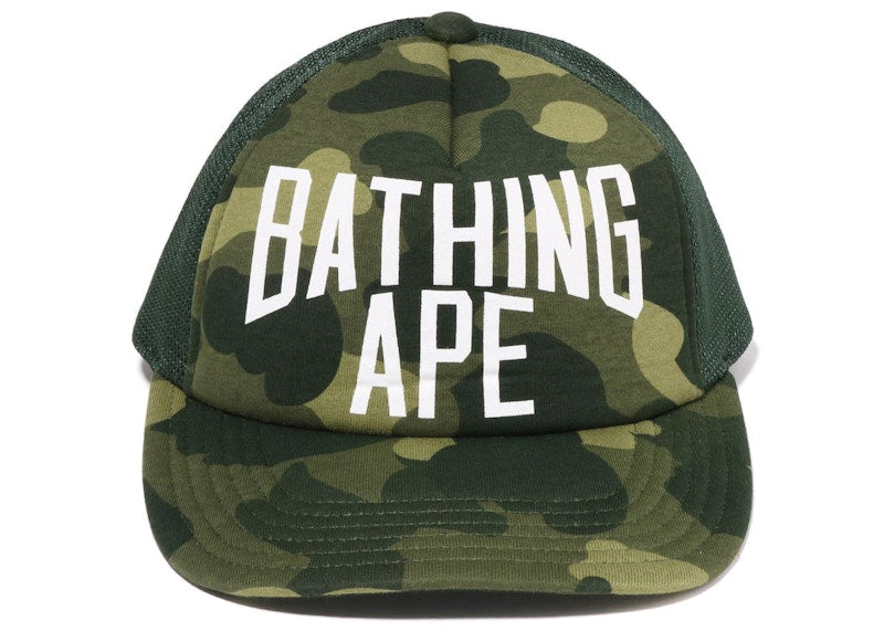 BAPE Color Camo Nyc Logo Mesh Cap (FW22) Green
