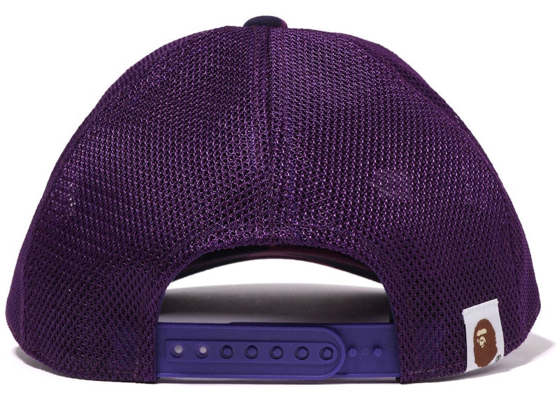 BAPE Color Camo Nyc Logo Mesh Cap (FW22) Purple