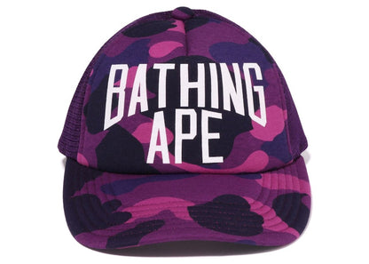 BAPE Color Camo Nyc Logo Mesh Cap (FW22) Purple