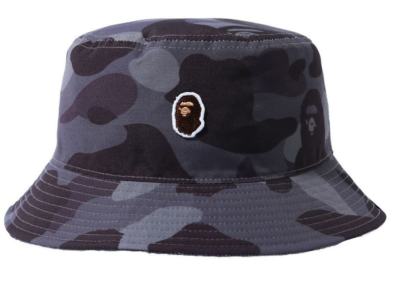BAPE Color Camo One Point Bucket Hat Burgundy