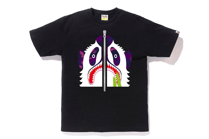 BAPE Color Camo Panda Tee Black/Purple