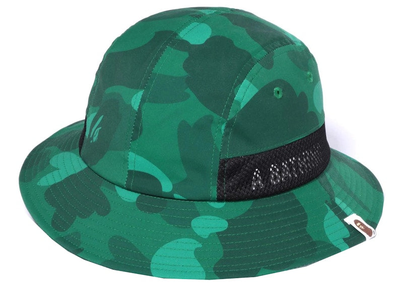 BAPE Color Camo Panel Hat Green