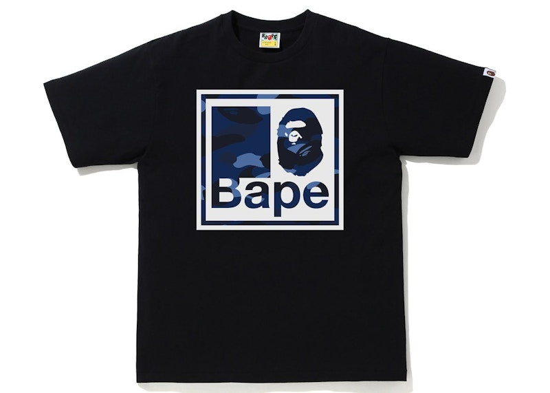BAPE Color Camo Quadrangle Tee Black/Navy