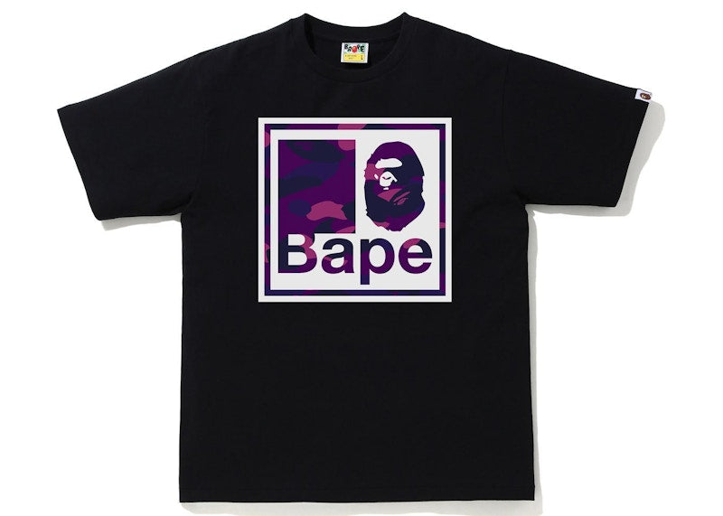 BAPE Color Camo Quadrangle Tee Black/Purple