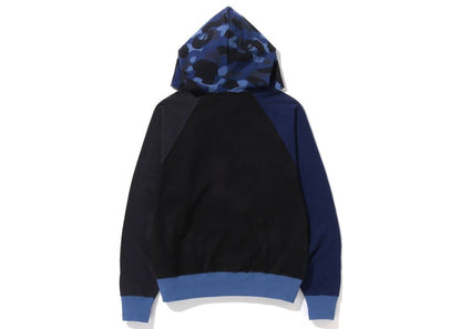 BAPE Color Camo Relaxed Fit Full Zip Hoodie Navy