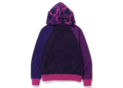 BAPE Color Camo Relaxed Fit Full Zip Hoodie Purple