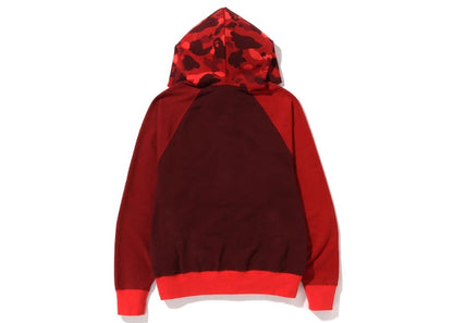 BAPE Color Camo Relaxed Fit Full Zip Hoodie Red