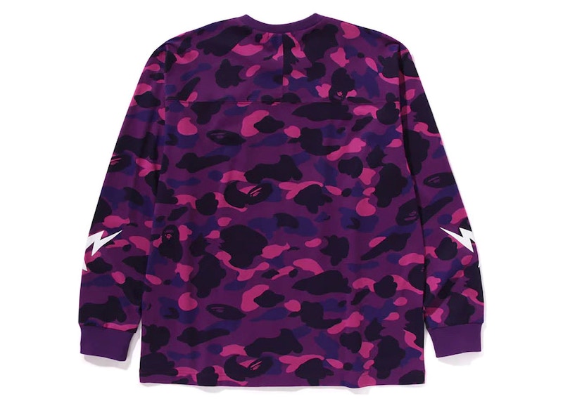 BAPE Color Camo Relaxed Fit L/S Tee Purple
