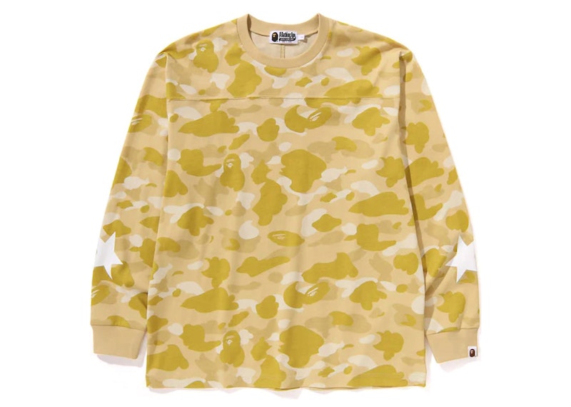 BAPE Color Camo Relaxed Fit L/S Tee Yellow
