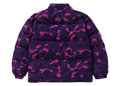 BAPE Color Camo Reversible Down Jacket Purple