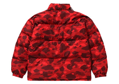 BAPE Color Camo Reversible Down Jacket Red