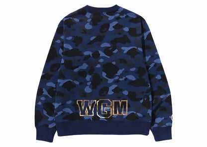 BAPE Color Camo Shark Crewneck (SS24) Navy