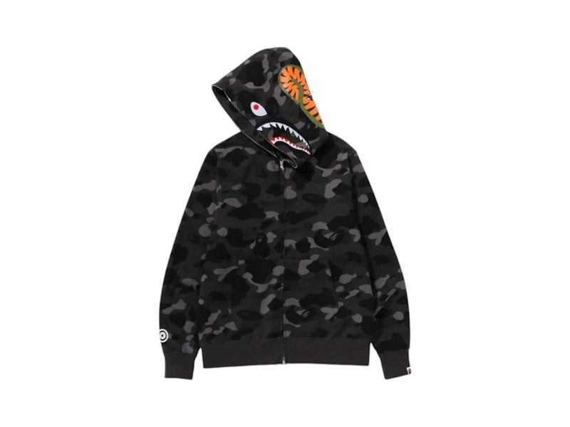 BAPE Color Camo Shark Full Zip Hoodie (FW24) Black