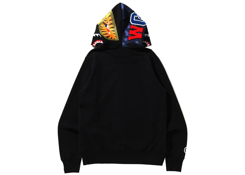BAPE Color Camo Shark Full Zip Hoodie (SS22) Black