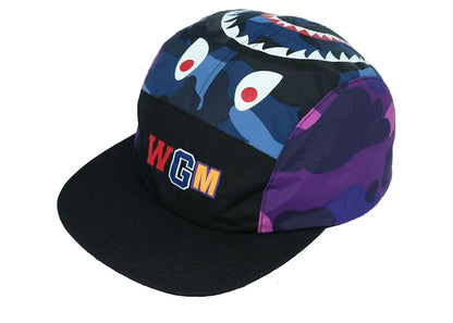 BAPE Color Camo Shark Jet Cap Navy