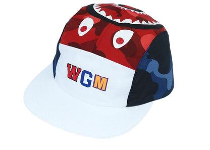 BAPE Color Camo Shark Jet Cap Red