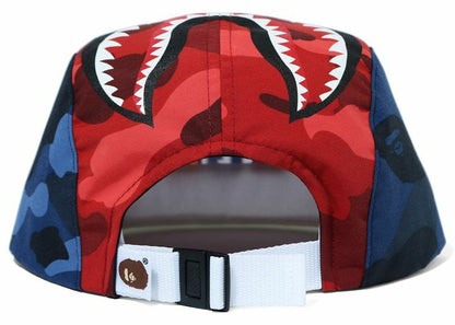 BAPE Color Camo Shark Jet Cap Red