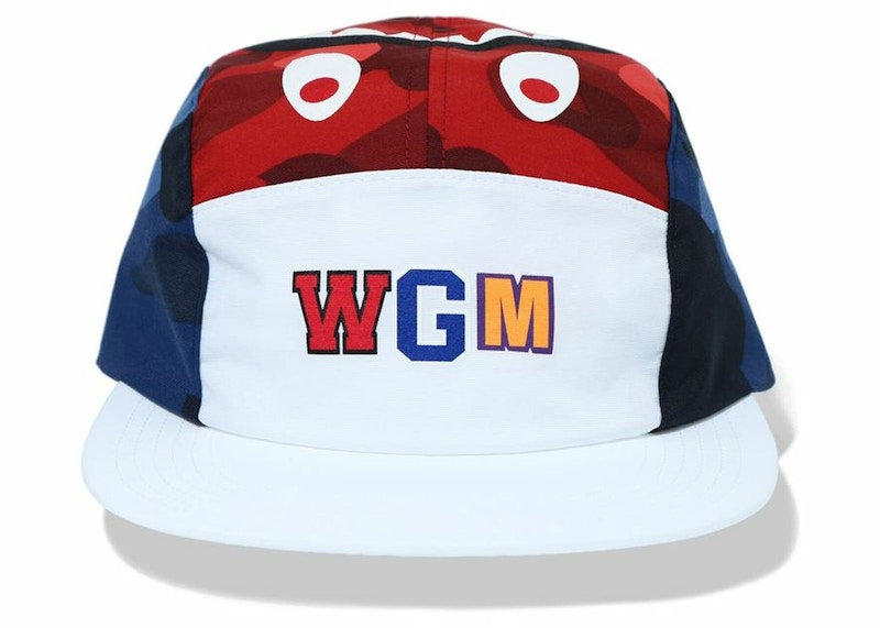 BAPE Color Camo Shark Jet Cap Red