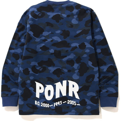 BAPE Color Camo Shark L/S Tee Blue